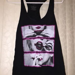 Black and pink tank top